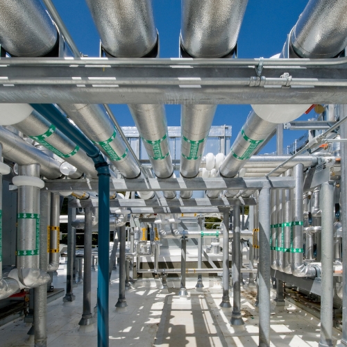 Industrial air conditioning unit in El Paso factory